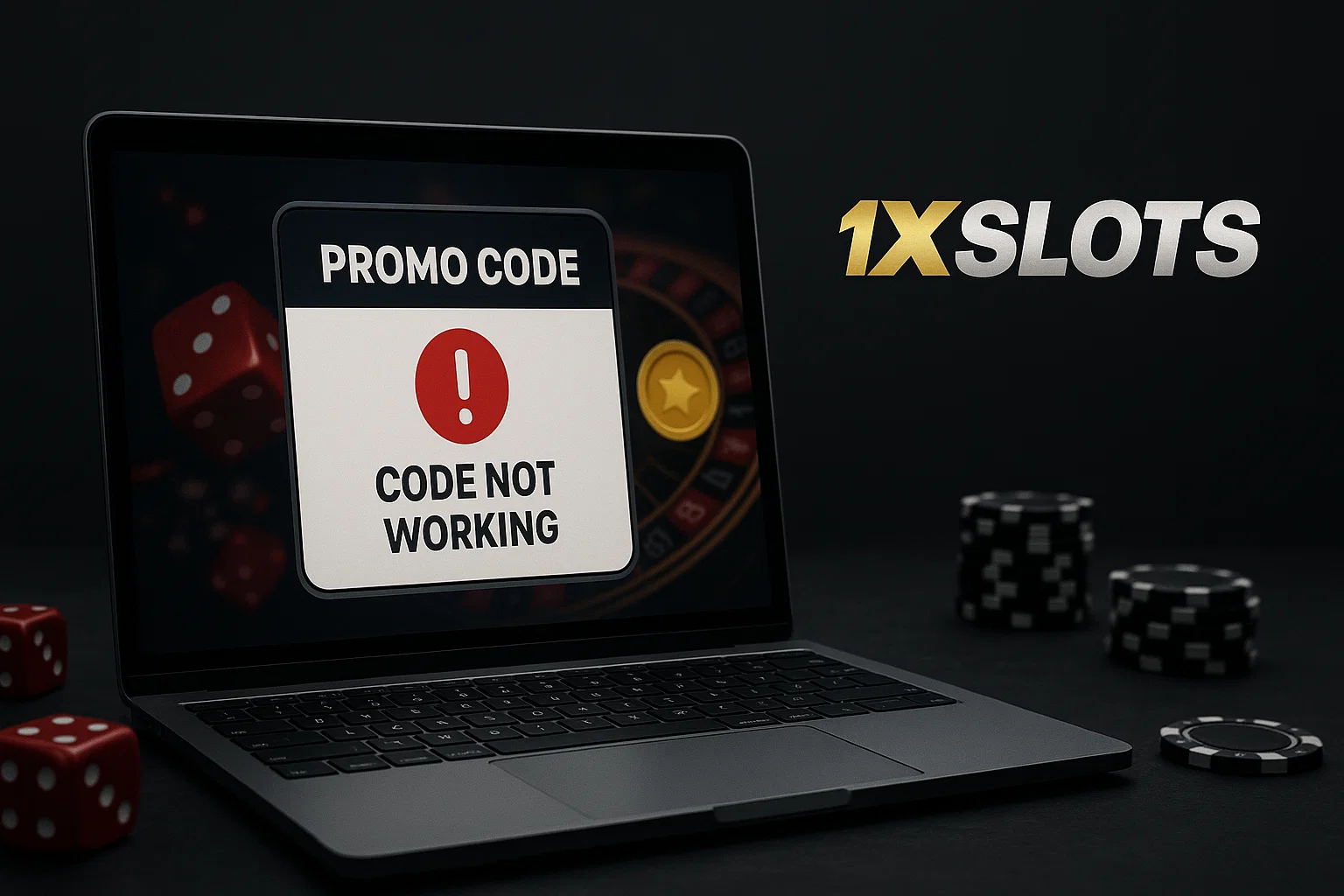 ¿Qué pasa si el código promocional de 1xSlots no funciona?